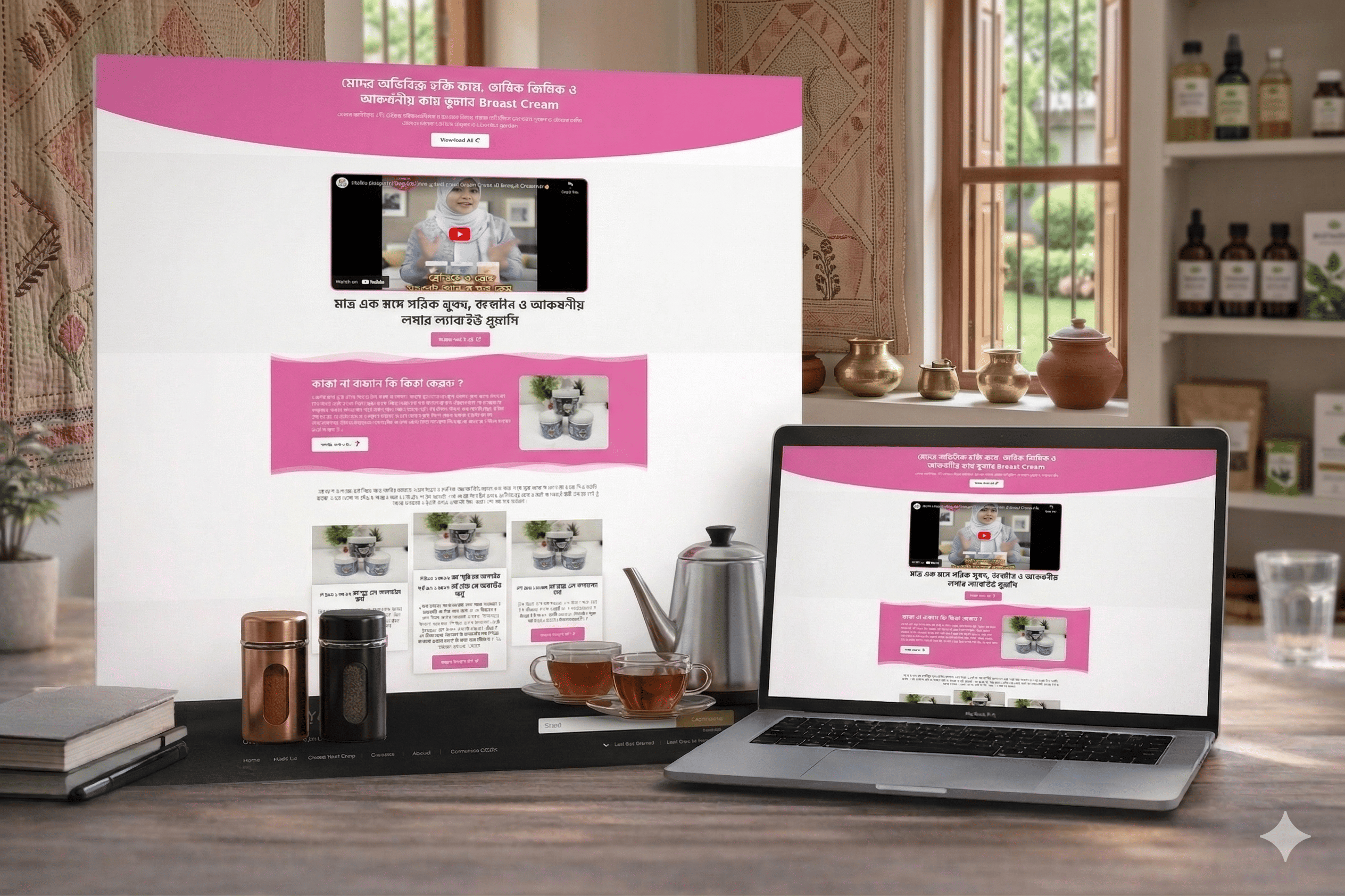 Breast Care Ecommerce Landing Page