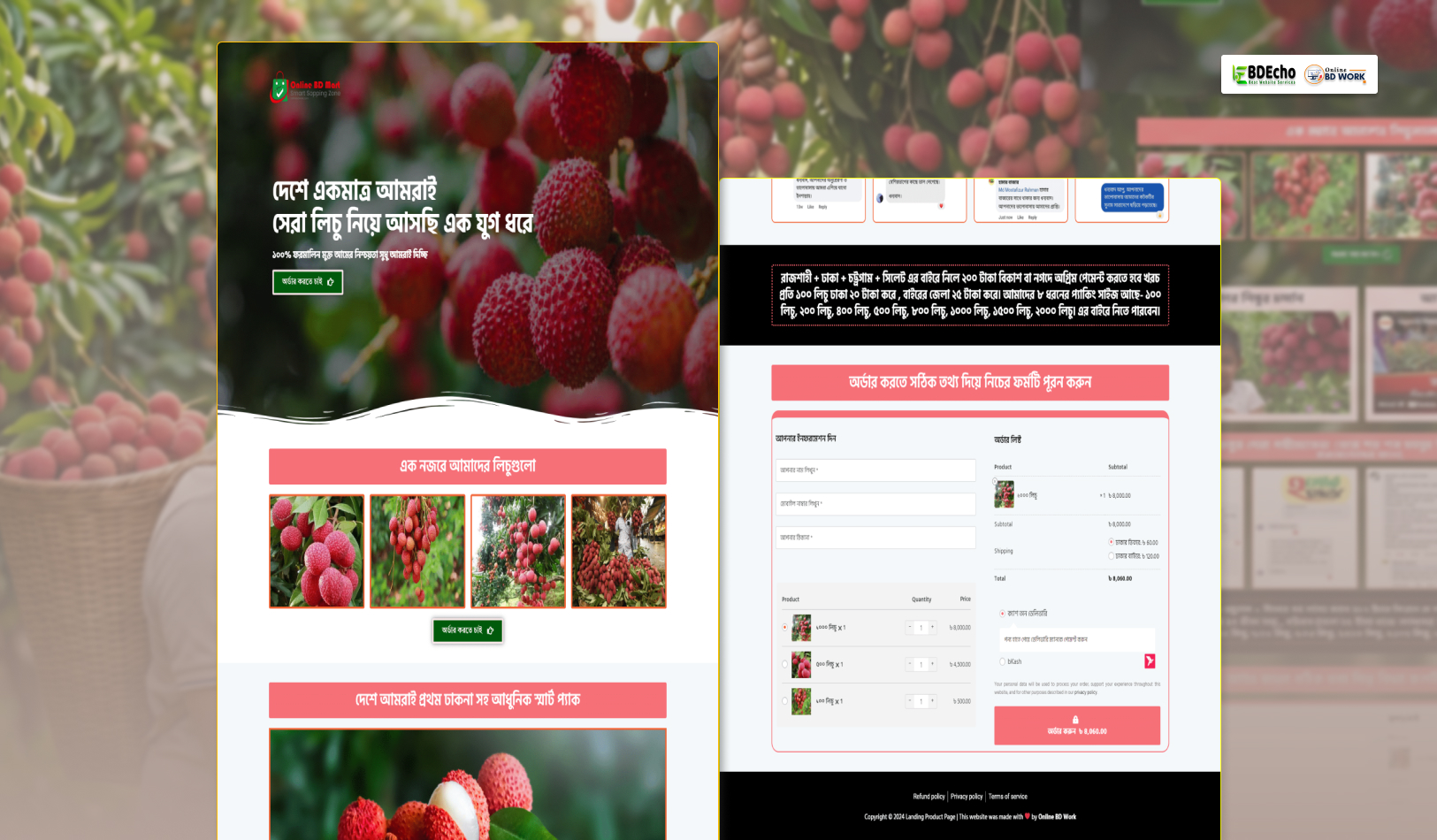 Lichu Ecommerce Landing Page