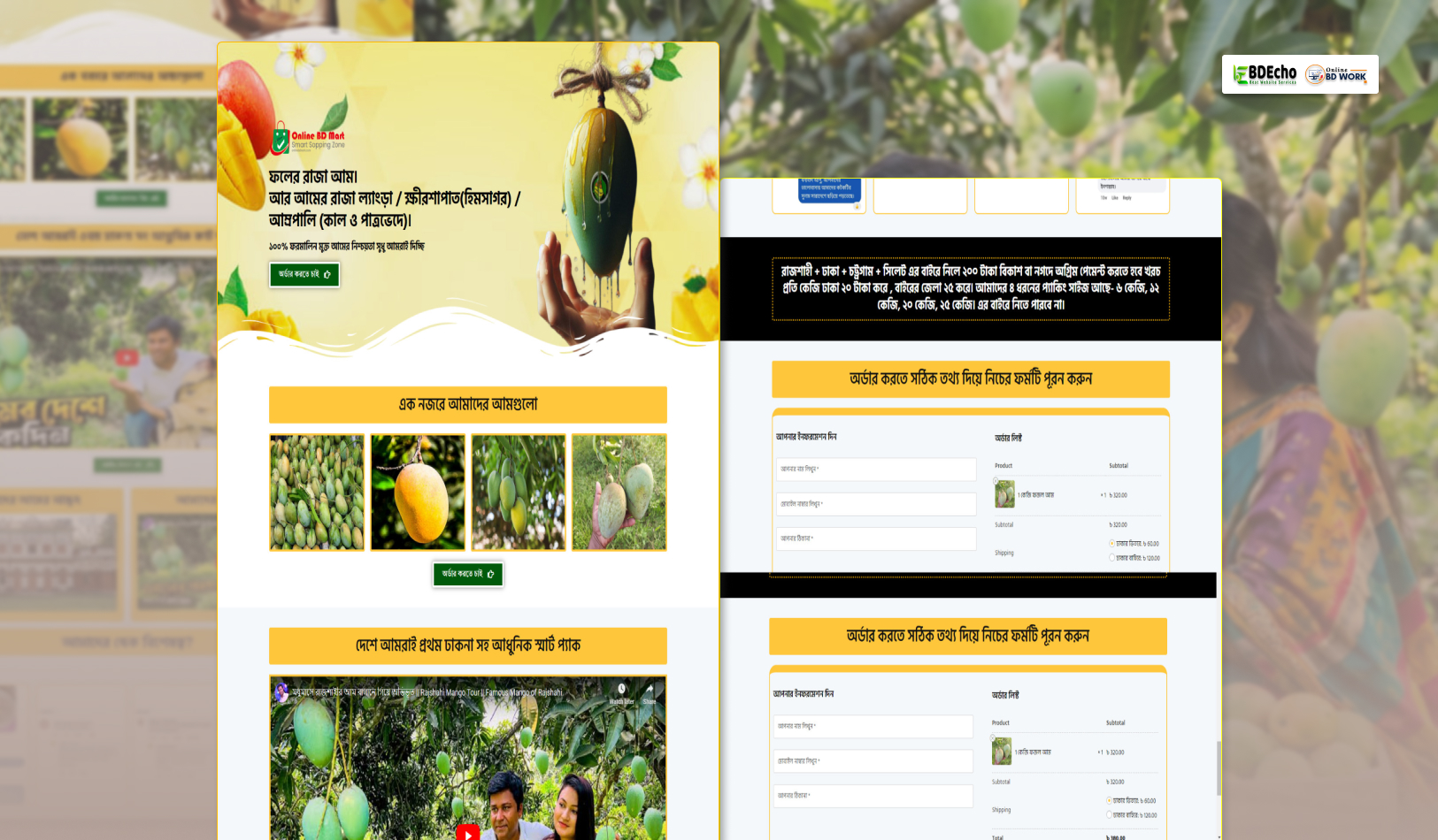 Mango Ecommerce Landing Page